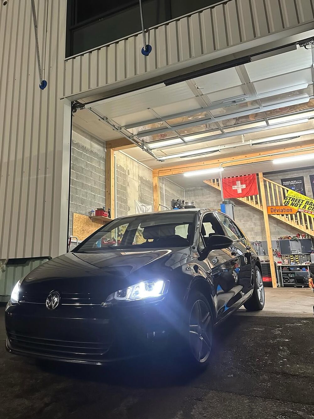 VW Golf VII 1.4 TSI, intervention à l'atelier Seb Mécanique à Aigle
